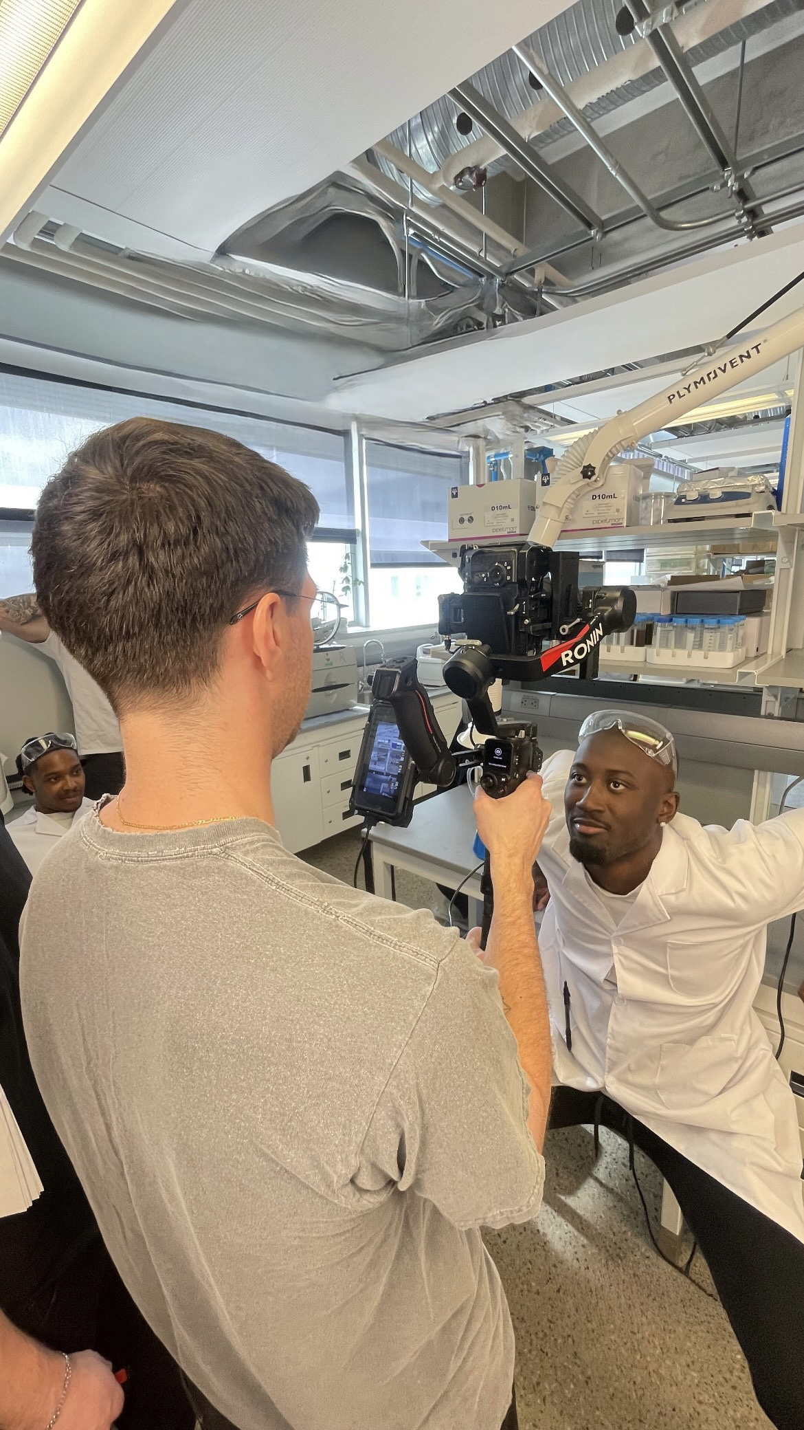 Behind the scenes